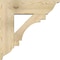 Ekena Millwork Merced Traditional Rough Sawn Bracket w/ Offset Brace, Douglas Fir, 8"W x 26"D x 26"H BKT0806X26X26MRC01RDF - alternate 4